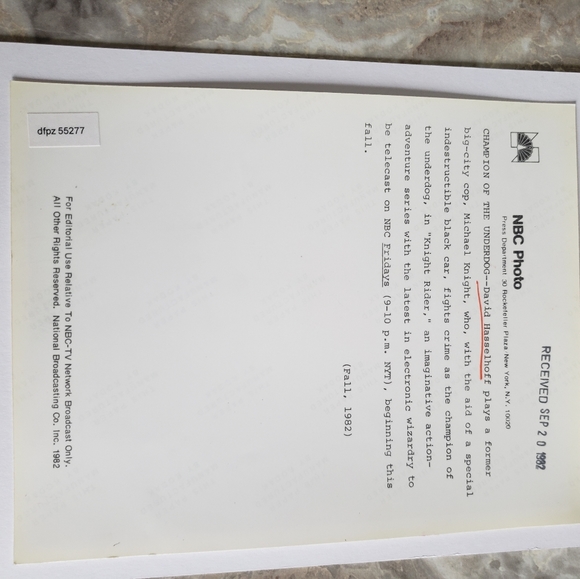 1982 Knight Rider Premier Press Photo - Picture 2 of 4